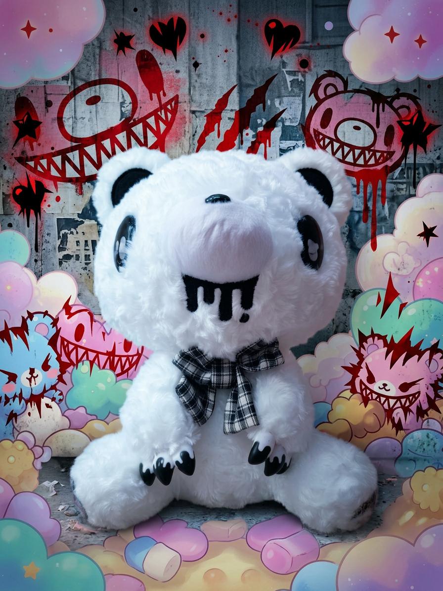 Chax GP #542 Gloomy Bear Type-Mono Check — White Version