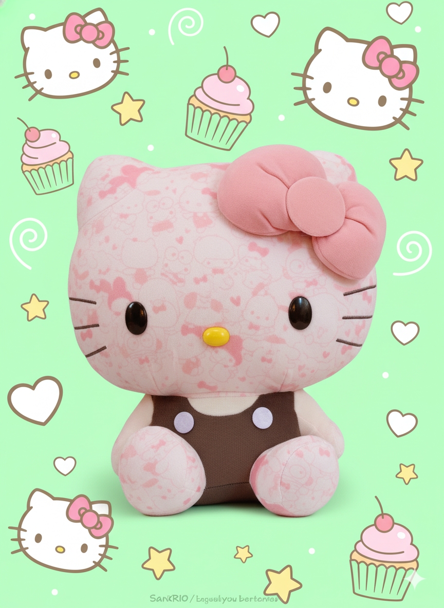 Sealed pink bunny plush with tags