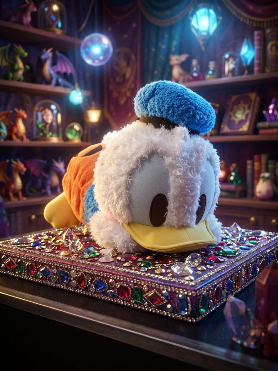 [New] SEGA Disney Donald Duck Mega Jumbo Fluffy Lying Down Plush — 2019 Toreba Crane Prize