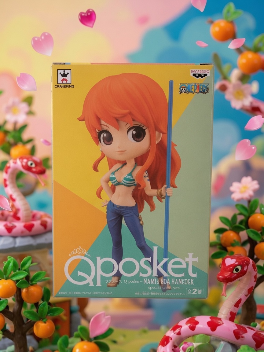 One Piece Q Posket Nami — Special Color Ver. A Figure