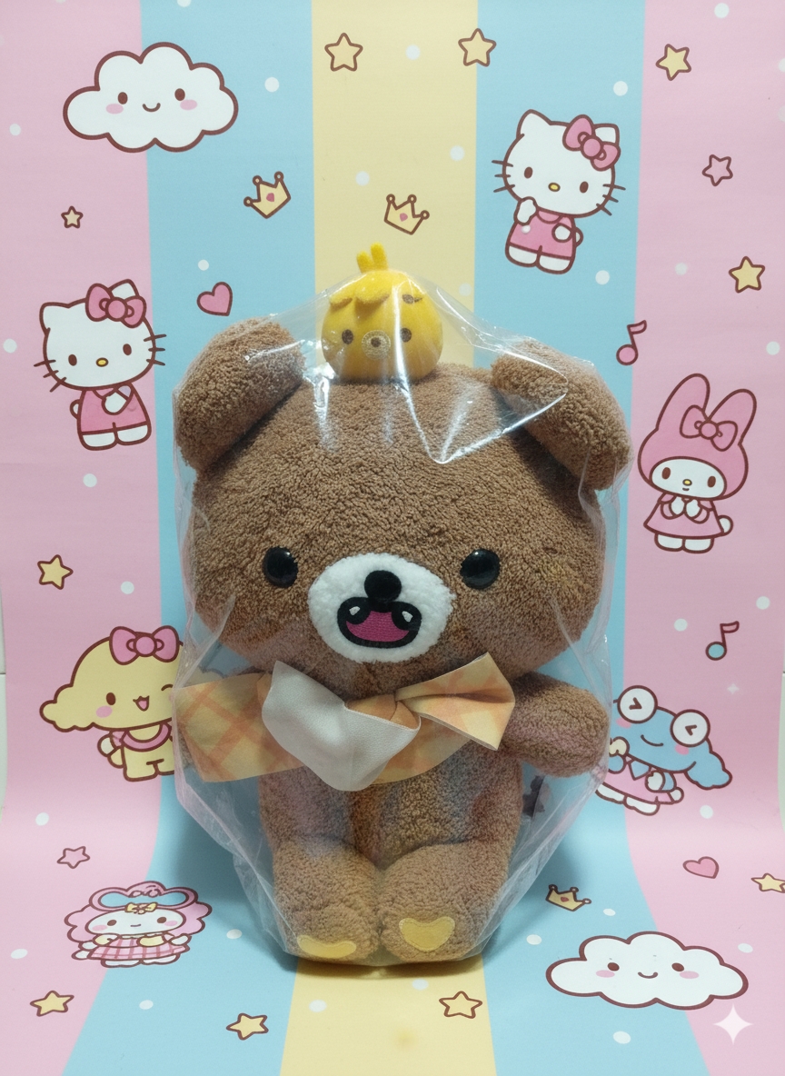 Rilakkuma Chairoikoguma & Bee Fuzzy 12" Plush