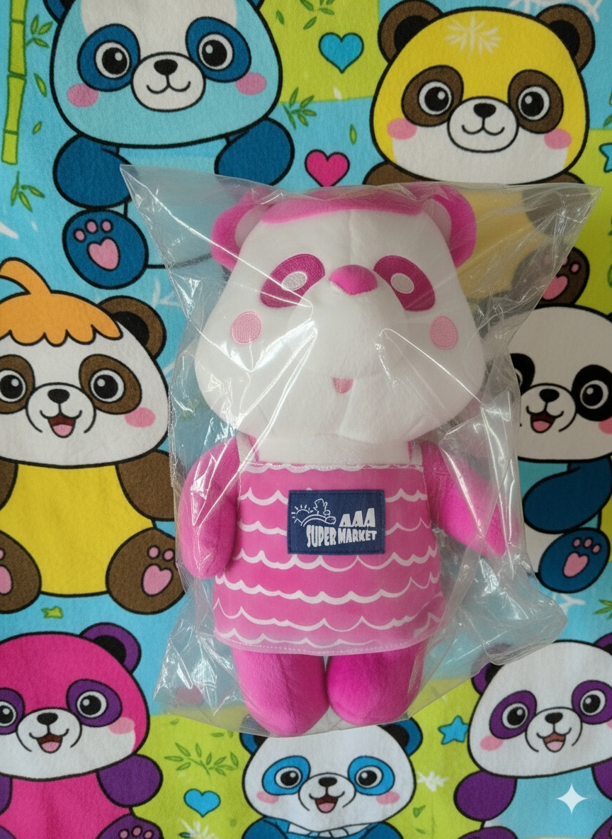 AAA E-Panda Super Market Plush — Pink (Shuta Sueyoshi Color)