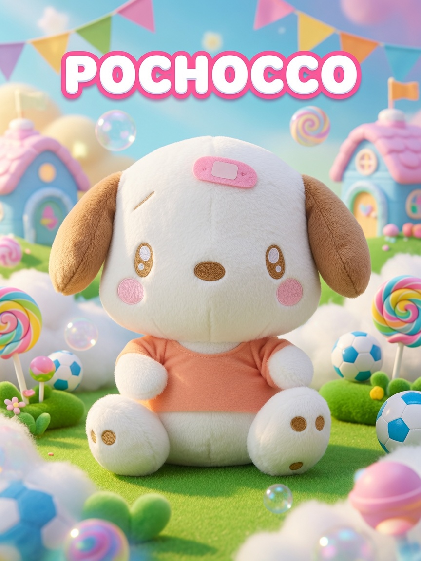 Pochacco BIG Plush — Dojikko Pien